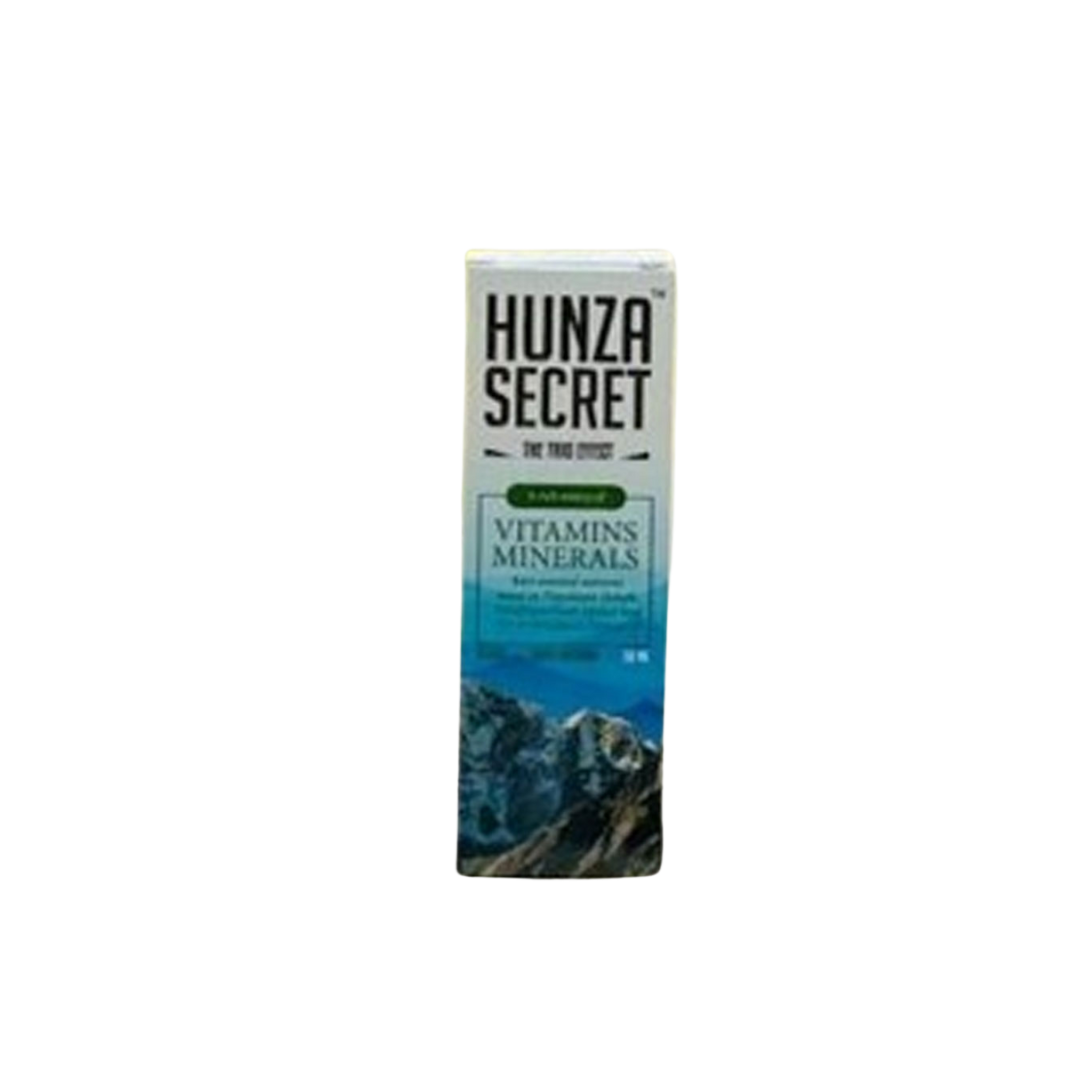 100% Natural Mineral Complex Hunza Secret- Pack of 10 X 50ml